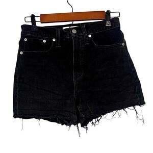 Madewell High-rise Cutoff Denim‎ Short sz 26 black